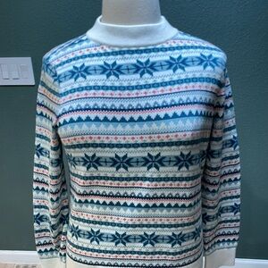 Lovely Teal Nordic Sweater by Talbots.